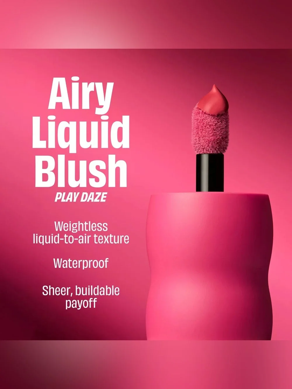 Benefit Play Daze Airy Liquid Blush Set 5 Full Size Limited Edition NWT